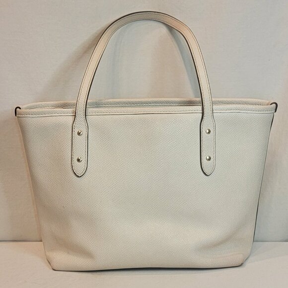 COACH | Womens Leather Shoulder Tote - Cream/Off-White - Picture 3 of 7
